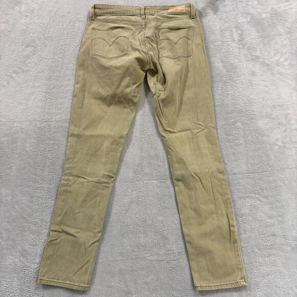 Levi's‎ Jeans Womens 4/27 Demi Curve Skinny VTG 90s Low Rise Denim Stretch Green - Picture 2 of 10